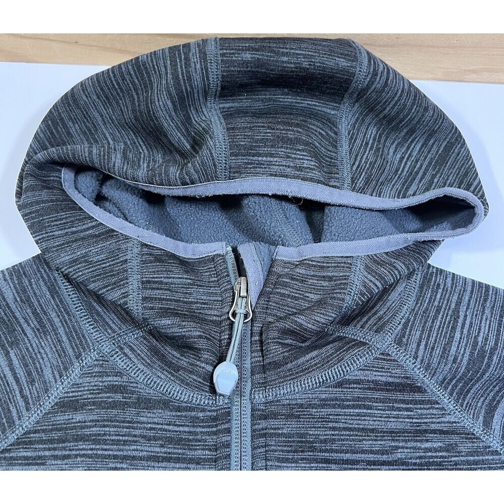 LL Bean Primaloft ThermaStretch Full Zip Gray Performance Hoodie Women's Large - Picture 6 of 11